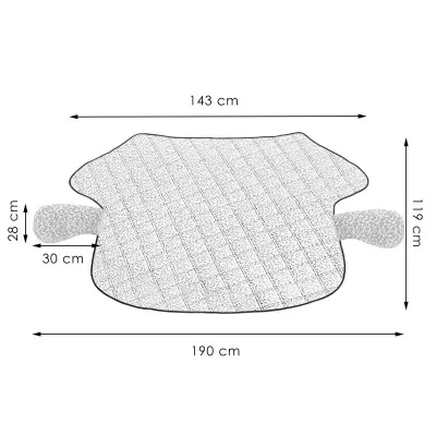 Kryt čelného skla proti mrazu a slnku SPRINGOS GA0019