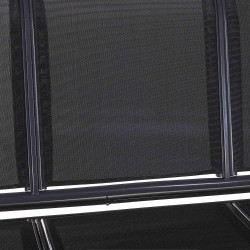 Záhradná hojdačka SPRINGOS PALERMO 3-miestna, čierna