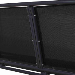 Záhradná hojdačka SPRINGOS PALERMO 3-miestna, čierna