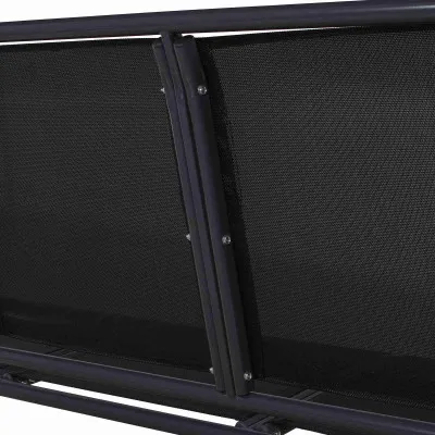 Záhradná hojdačka SPRINGOS PALERMO 3-miestna, čierna