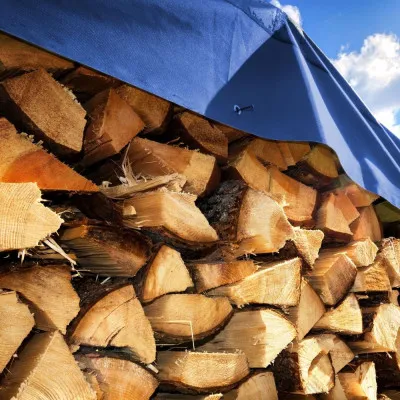 Krycia plachta s okami 4x7 m, 60g PE, modrá SPRINGOS PROTECT