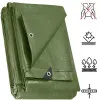 Krycia plachta s okami 4x8 m, 120g PE, zelená SPRINGOS PROTECT