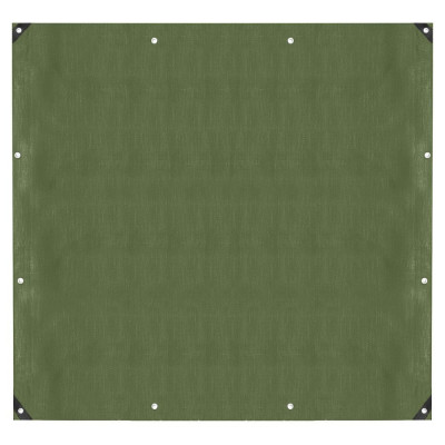 Krycia plachta s okami 3x3 m, 120g PE, zelená SPRINGOS PROTECT
