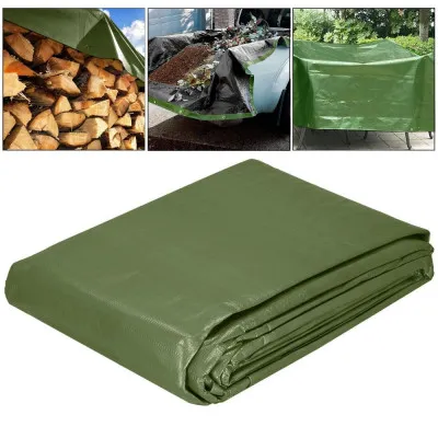 Krycia plachta s okami 2x3 m, 120g PE, zelená SPRINGOS PROTECT