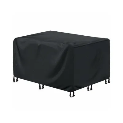Kryt na záhradný nábytok 242x162x100 cm, čierny SPRINGOS EXTERIO