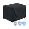 Kryt na záhradné stoličky 70x70x125 cm, čierny SPRINGOS EXTERIO