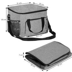 Chladiaca taška 16l, šedá SPRINGOS CA0085