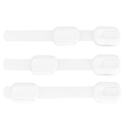 Detské bezpečnostné zámky, biele, súprava 8ks SPRINGOS HA5135