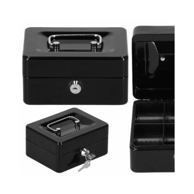 Príručná pokladňa SPRINGOS CASHBOX 2 čierna