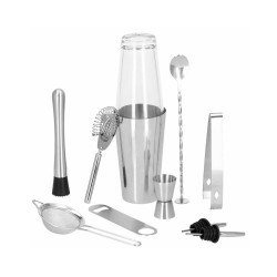 Barmanská sada 11 dielov, nerezová SPRINGOS BOSTON