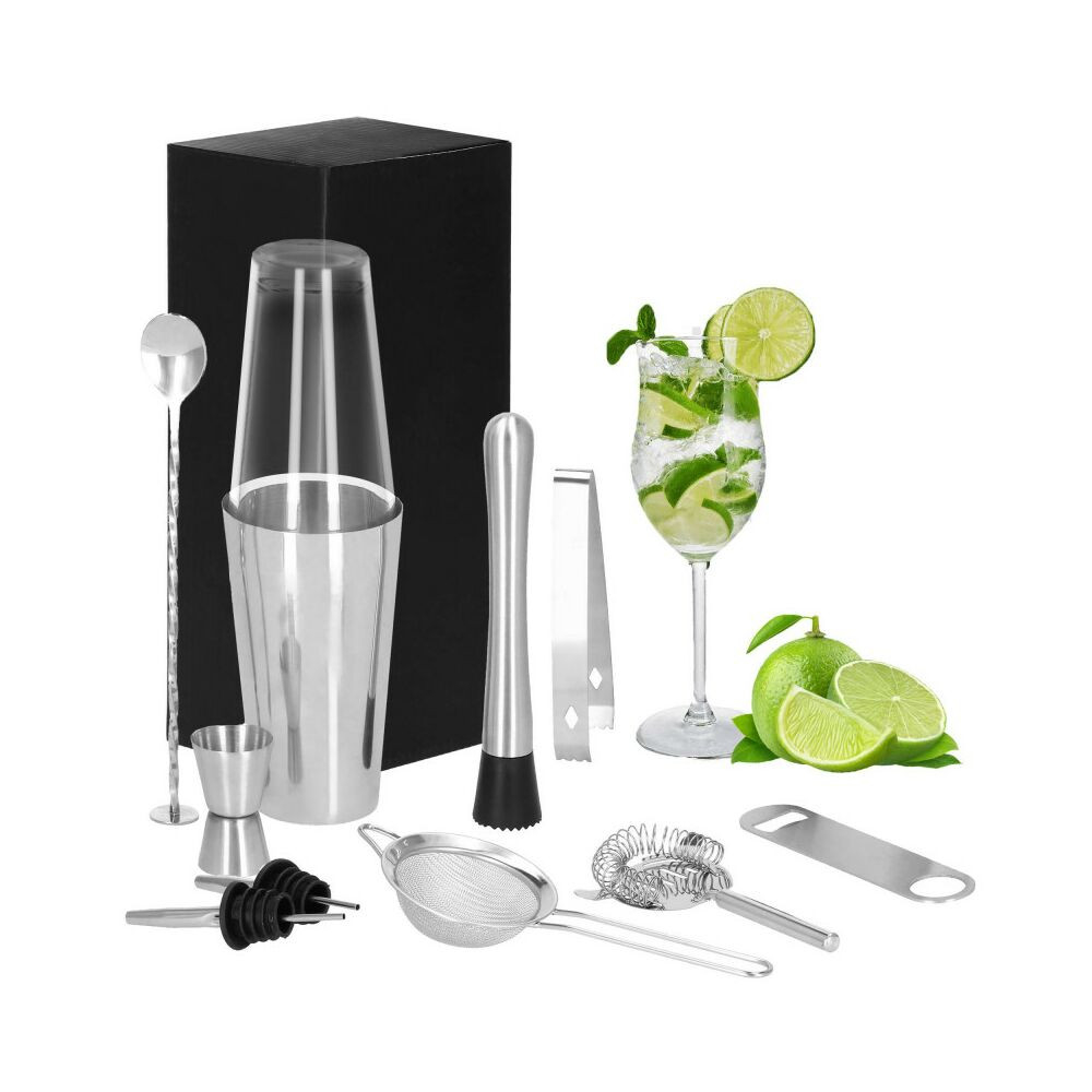 Barmanská sada 11 dielov, nerezová SPRINGOS BOSTON