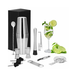 Barmanská sada 14 dielov, nerezová SPRINGOS NOMAD