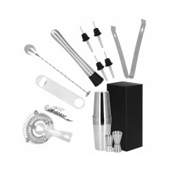 Barmanská sada 14 dielov, nerezová SPRINGOS NOMAD