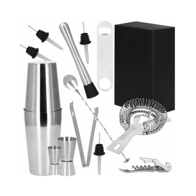 Barmanská sada 14 dielov, nerezová SPRINGOS NOMAD