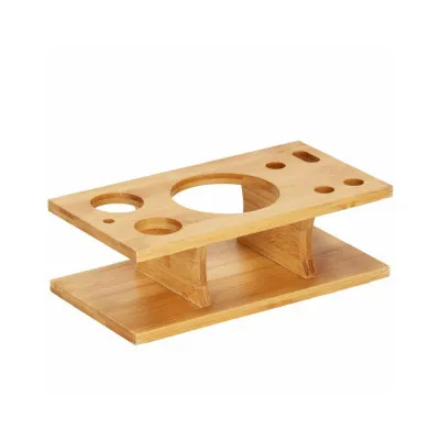 Barmanská sada s dreveným stojanom 9 dielov, nerezová SPRINGOS MARTINI