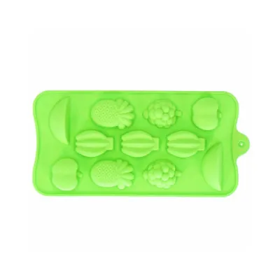 Silikónová forma na ľad SPRINGOS FRUIT zelená