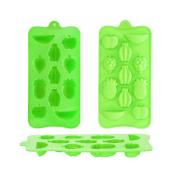 Silikónová forma na ľad SPRINGOS FRUIT zelená