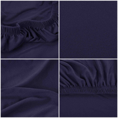 Poťah na stoličku elastický, tmavomodrý SPRINGOS SPANDEX