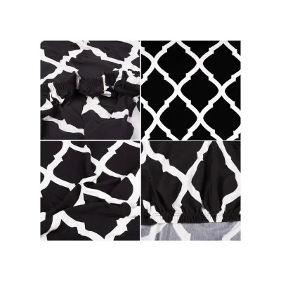 Poťah na stoličku elastický, čierny, maroko SPRINGOS SPANDEX