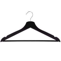 Drevené ramienka 42,5 cm, čierna, sada 20ks SPRINGOS HG0058