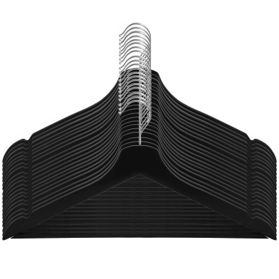 Drevené ramienka 42,5 cm, čierna, sada 20ks SPRINGOS HG0058