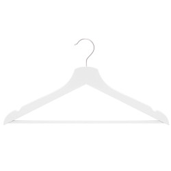 Drevené ramienka 42,5 cm, biela, sada 20ks SPRINGOS HG0059