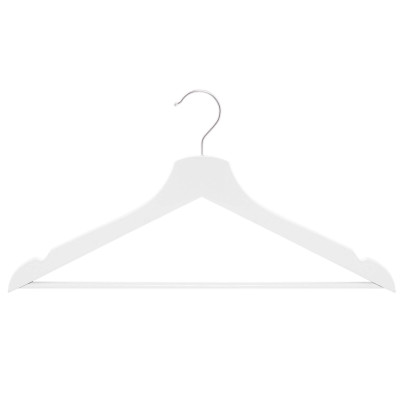 Drevené ramienka 42,5 cm, biela, sada 20ks SPRINGOS HG0059