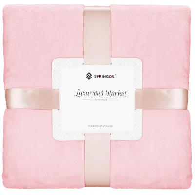 Deka 200x220 cm Springos Grande růžová