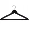 Ramienka na šaty 43cm drevené, čierne, súprava 3ks SPRINGOS URBAN