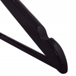 Ramienka na šaty 43cm drevené, čierne, súprava 3ks SPRINGOS URBAN