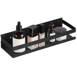 Nástenná polička do kúpeľne 30 cm, čierna SPRINGOS HA5181