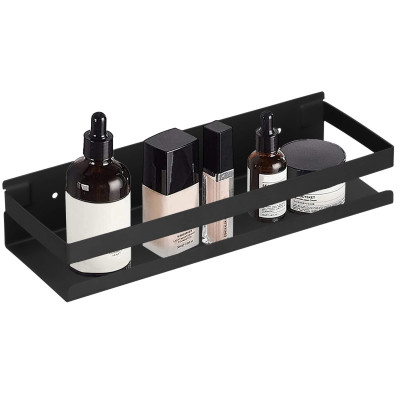 Nástenná polička do kúpeľne 30 cm, čierna SPRINGOS HA5181