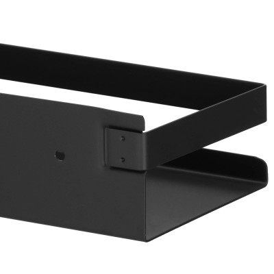 Nástenná polička do kúpeľne 40 cm, čierna SPRINGOS HA5182