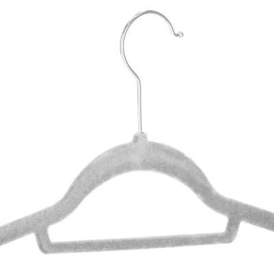 Velúrové ramienka 45 cm, šedá, 20ks SPRINGOS HG0063