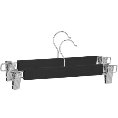 Drevené ramienka s klipmi 33 cm, čierna, 2ks SPRINGOS HG0064