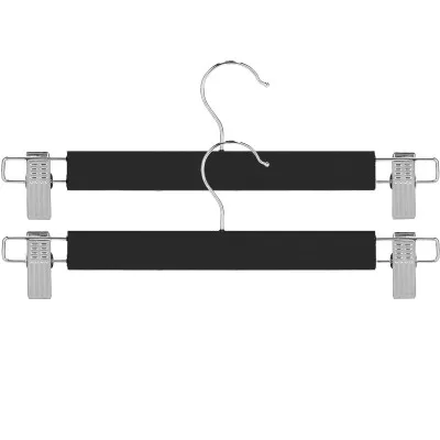 Drevené ramienka s klipmi 33 cm, čierna, 2ks SPRINGOS HG0064