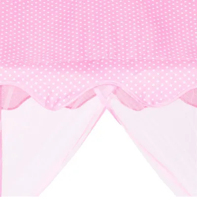 Detský stan na hranie, ružový s bodkami SPRINGOS KG0015