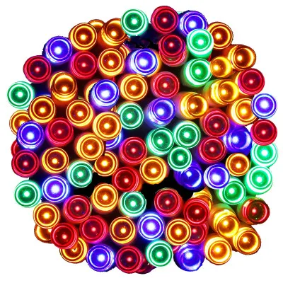 LED svetelná reťaz - 9m, 120LED, 8-funkcií, 3xAA, IP44, multicolor