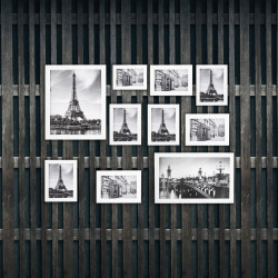 Sada fotorámikov 12ks, mix veľkostí, biele SPRINGOS PF0004