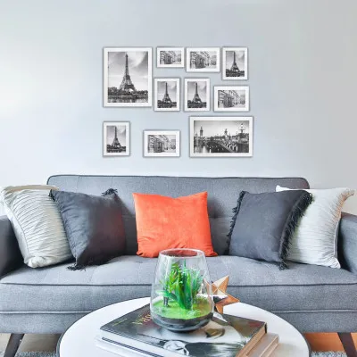 Sada fotorámikov 12ks, mix veľkostí, biele SPRINGOS PF0004