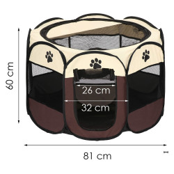 Prepravka pre psa / mačku 81 cm, béžovo-hnedá SPRINGOS PA1028