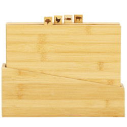 Kuchynské dosky v stojane sada 4ks, bambus SPRINGOS KI0109