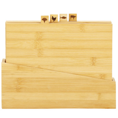 Kuchynské dosky v stojane sada 4ks, bambus SPRINGOS KI0109