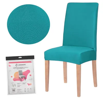 Poťah na stoličku elastický, zelený SPRINGOS SPANDEX