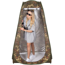 Samorozkládací stan 120x120x190 cm, khaki SPRINGOS PT027