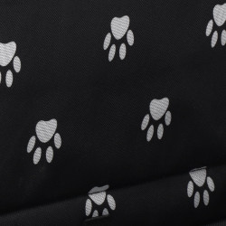 Autosedačka pre psa, čierna s labkami SPRINGOS PA0227