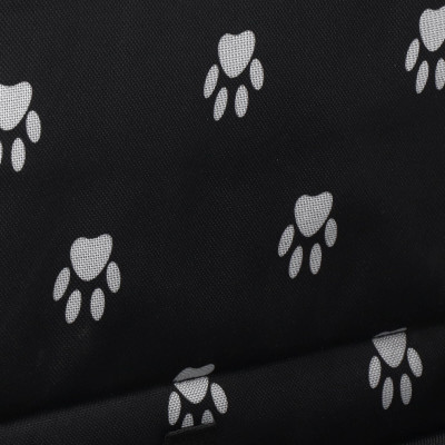 Autosedačka pre psa, čierna s labkami SPRINGOS PA0227