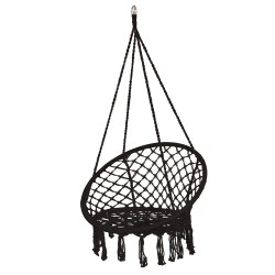 Záhradná hojdačka 60 cm, čierna SPRINGOS NATALI
