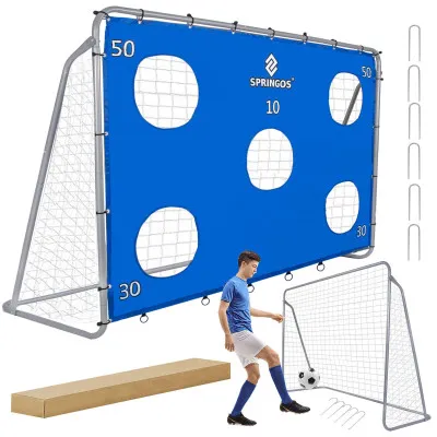 Futbalová bránka s terčom 240x170x85 cm SPRINGOS SG0010