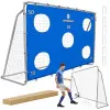 Futbalová bránka s terčom 240x170x85 cm SPRINGOS SG0010